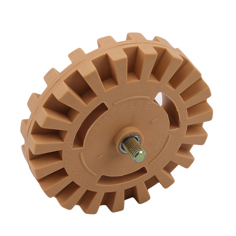 Roue de gomme en caoutchouc pour enlever la colle de voiture autocollant adhésif outil de peinture de réparation automatique disque de dégommage pneumatique