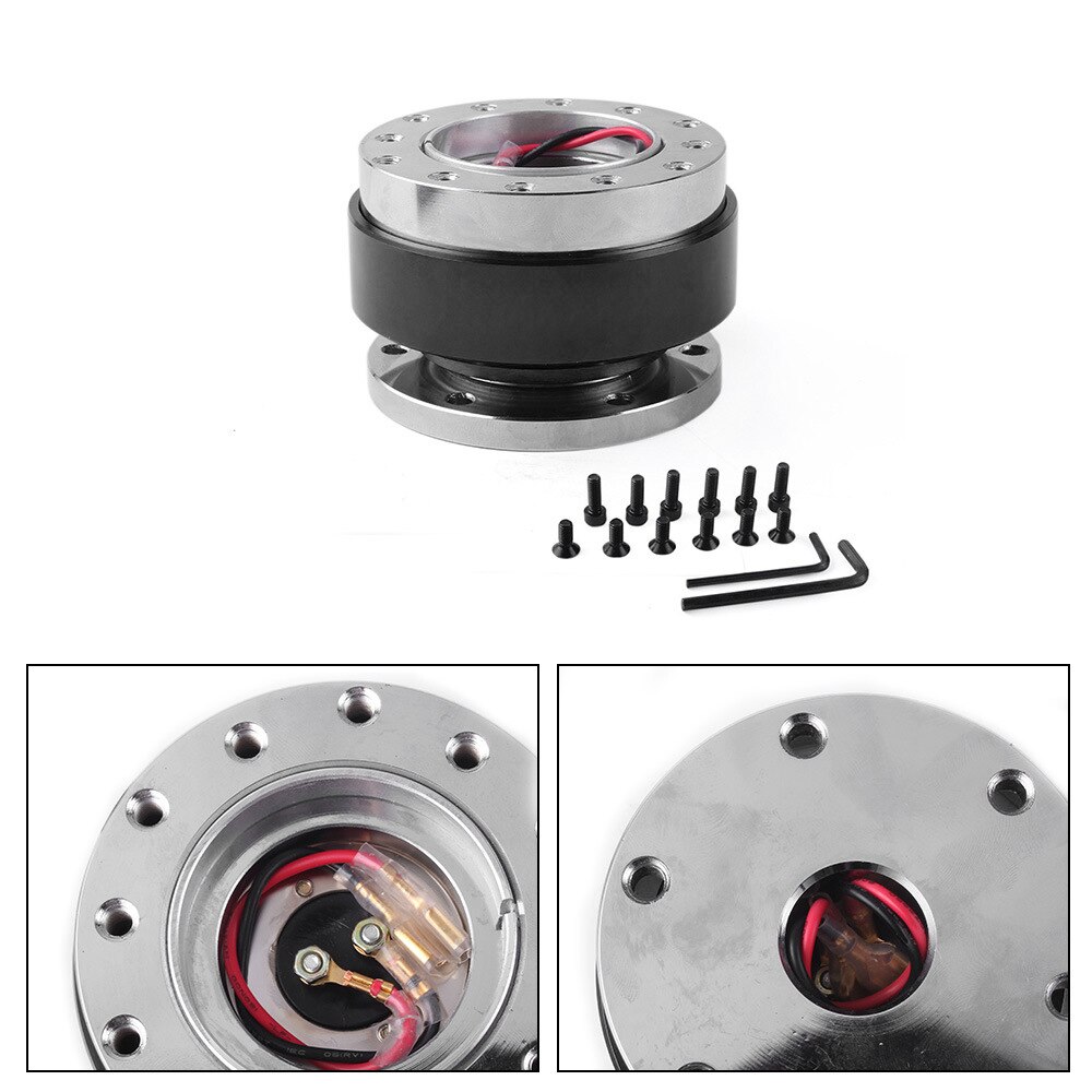 Quick Release Hub Adapter Boss Kit Black Steering Wheel Snap Off Quick Release Hub Adapter Boss Kit