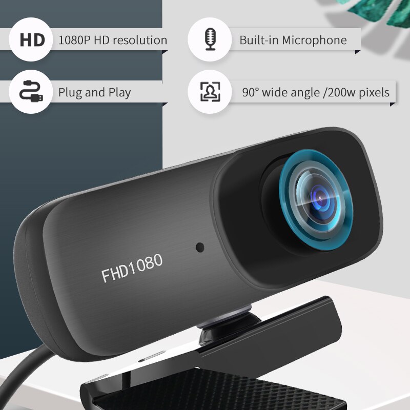 Best C70 1080Pro Computer USB Camera Webcam 1080P Web Camera with Microphone Laptop Web Cam PC Camera for Webcast/Online Teach