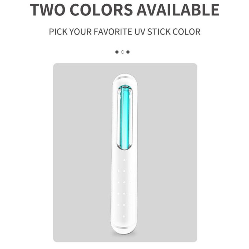 UV Light Disinfector Wand, Portable UVC Light Disinfector Lamp Chargable Foldable for Home Hotel Travel Car