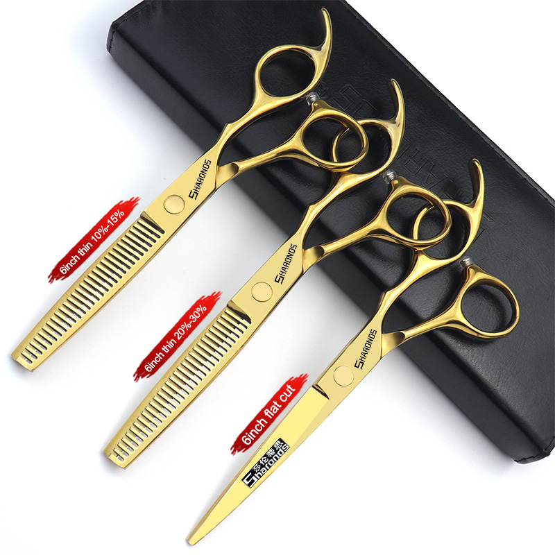 Cortapelos profesionales y auténticos, juego de corte de dientes planos, peluquería exclusiva con tijeras y cortapelos: Verde claro