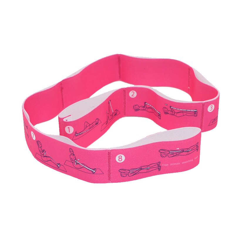 Yoga stretchband band weerstandsband elastische dansband training rallyband fitness stretchen crossfit fitnessapparatuur: Rode roos 1