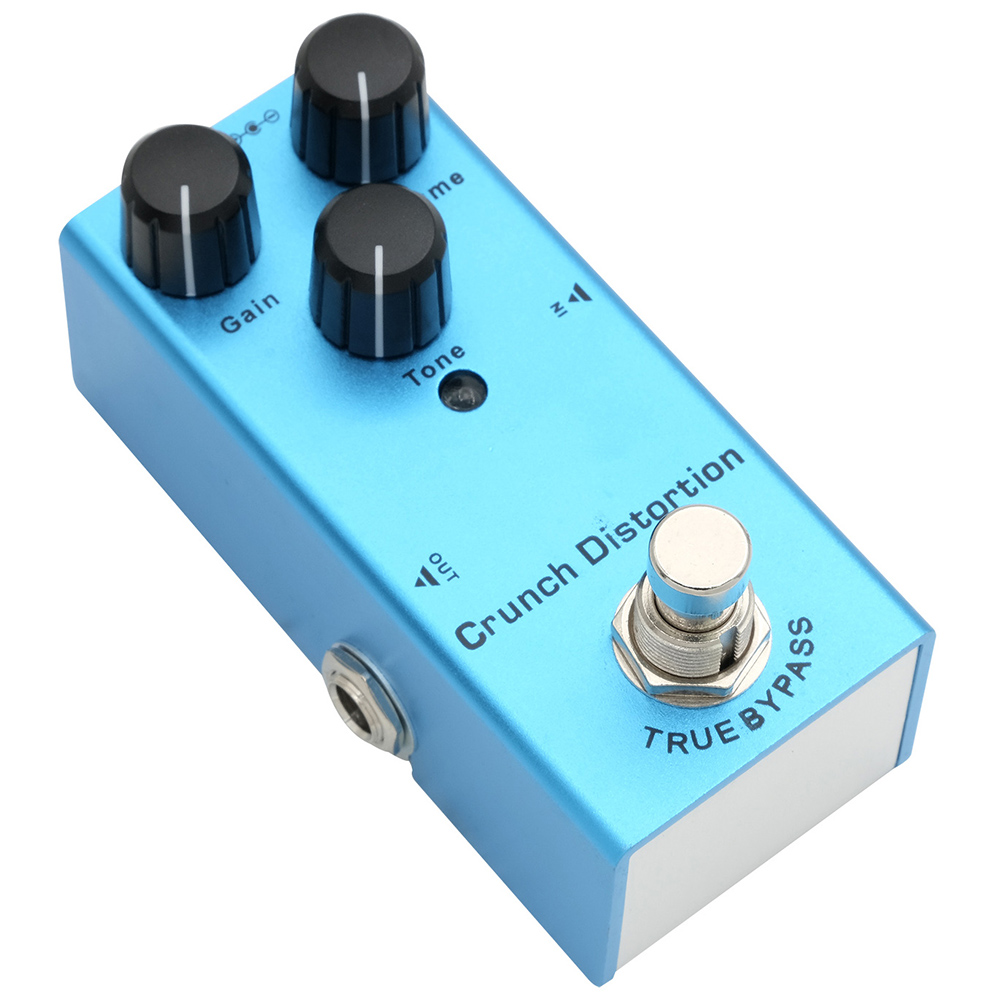 Pedal de guitarra eléctrica Vintage Overdrive/Distortion Crunch/Distortion/Sueño de EE. UU./Coro clásico/Fase Vintage/Delay Digital: Azul cielo