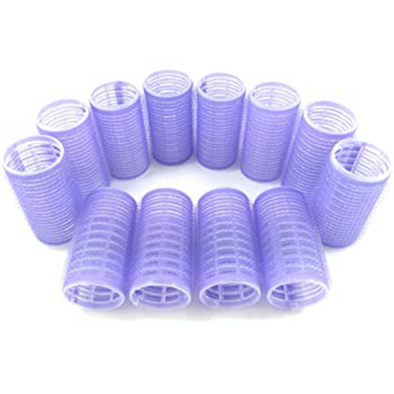 Krulspelden Zelf Grip Holding Rollers Haar Sticky Cling Stijl Voor Diy Of Kapsalon (6.2X2.0cm 10 Stuks) liep Kleur