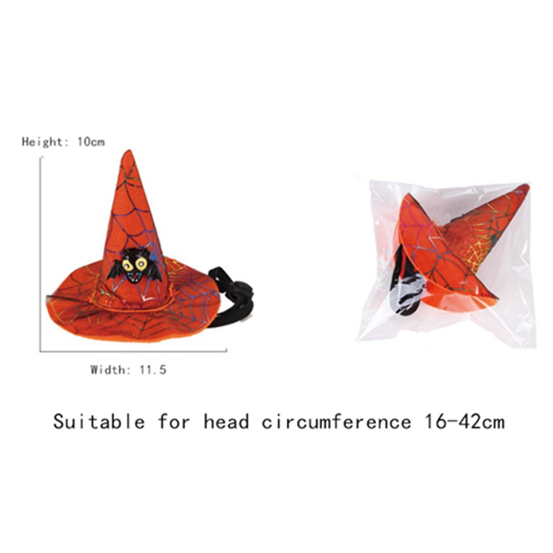 Akcesoria robić Halloween koty czapki dla kotów Halloween dynia projekt nietoperza zwierzę domowe czapka dla psa osobowość śmieszne zwierzę Halloween ozdoba kapelusz