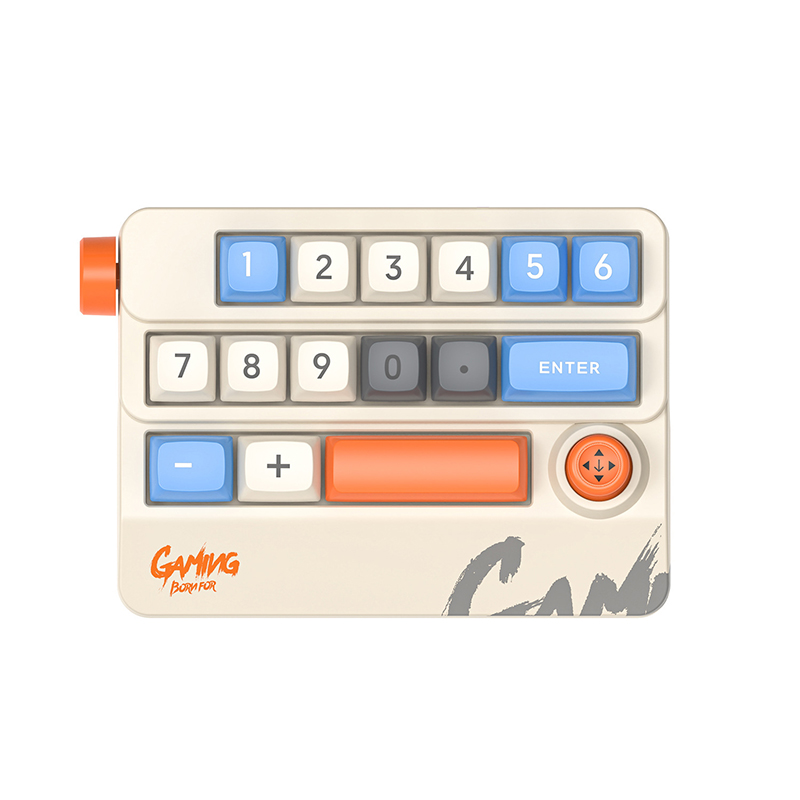 Mechanical Keypad 19 Key Macro Programmable Fully Swappable Mechanical Switch 12 Color RGB Light Gaming Mini Keyboard: Navy Blue