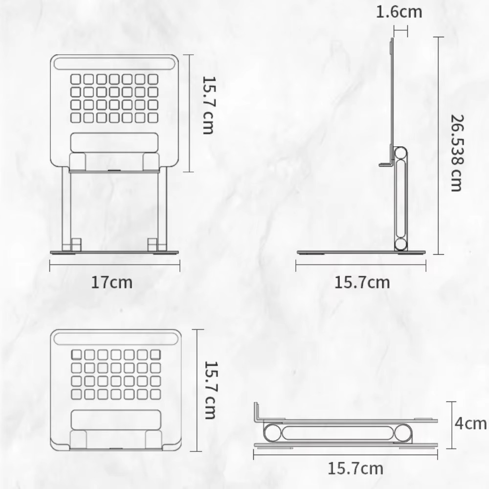 Opvouwbare mobiele telefoon Tablet Draagbare elektronische producthouder Thuiskantoorbenodigdheden Stand Stabiele telescopische roterende beugel