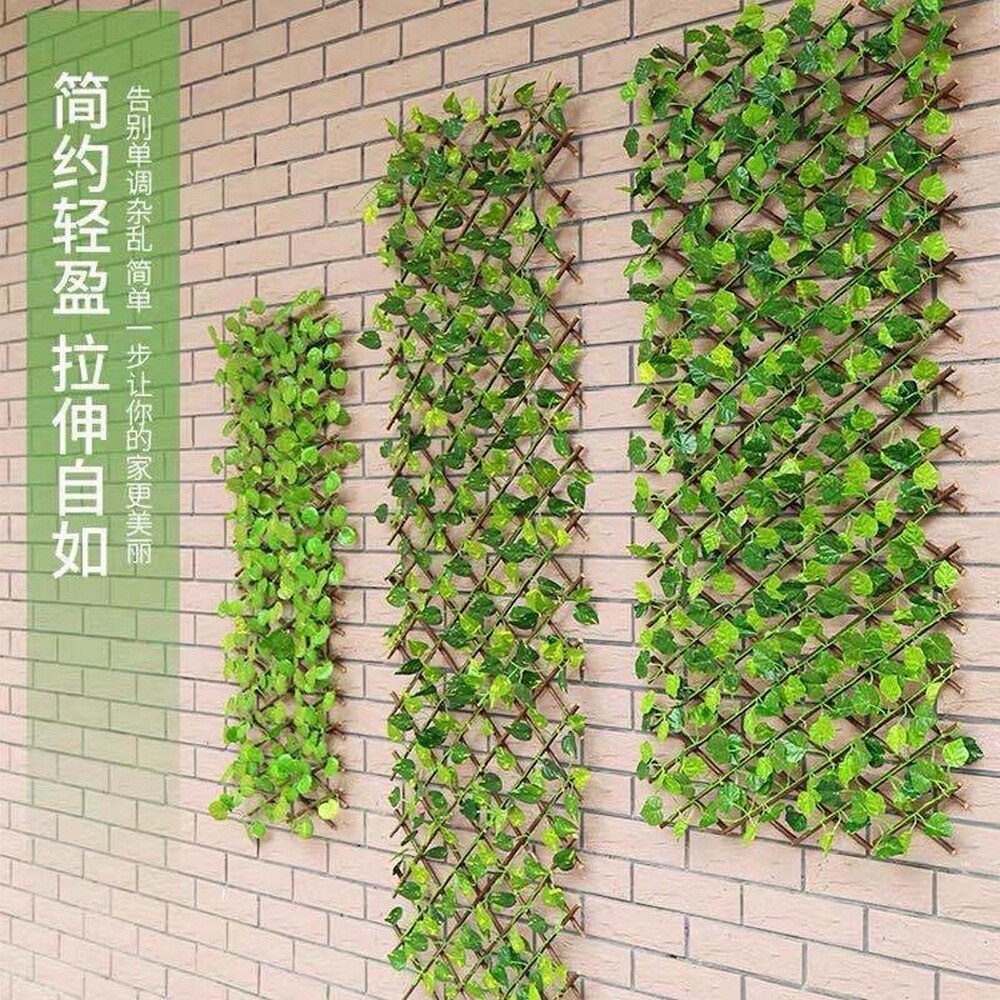 40cm hegn kunstige planter trellis vinstokke træ grønne haver tilbagetrækkelig klatrestativ hegn vægge havearbejde dekorationer