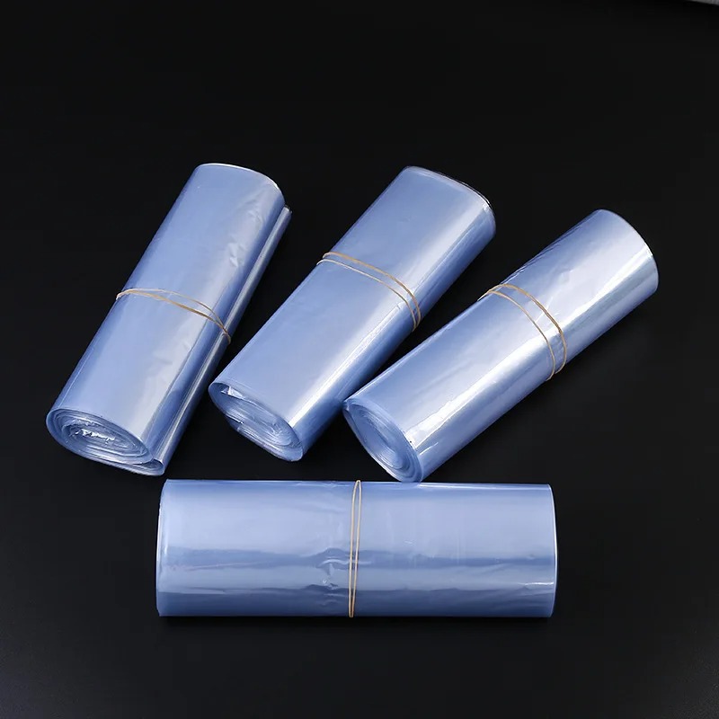 100Stck Pvc Wärme schrumpfen Film Tasche Plastik Tasche DIY Gebläse Wärme Siegel eben Mund wickeln wasserdicht Lager Heimat Wärme schrumpfen Tasche: 20*60 cm