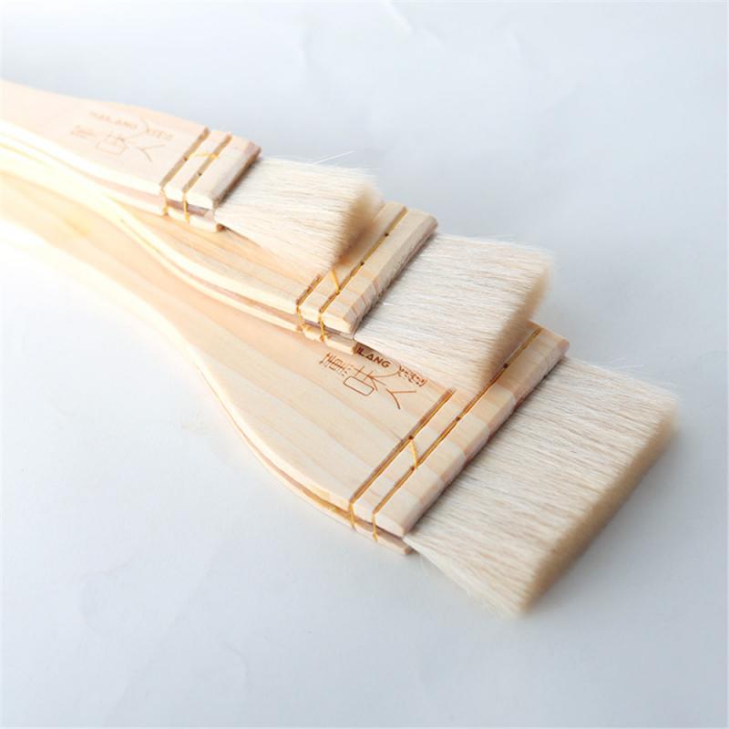 Pastry Borstels Bbq Biscuit Cake Olie Borstel Houten Handvat Wol Barbecue Grill Borstels Voor Koken Keuken Accessoires