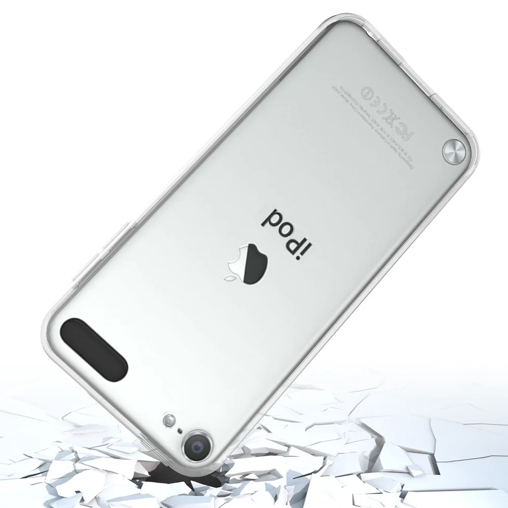 Custodia trasparente per IPod Touch 5 / Touch 6 / Touch 7 Cover ibrida antiurto Telaio morbido in TPU con guscio acrilico rigido trasparente Capa