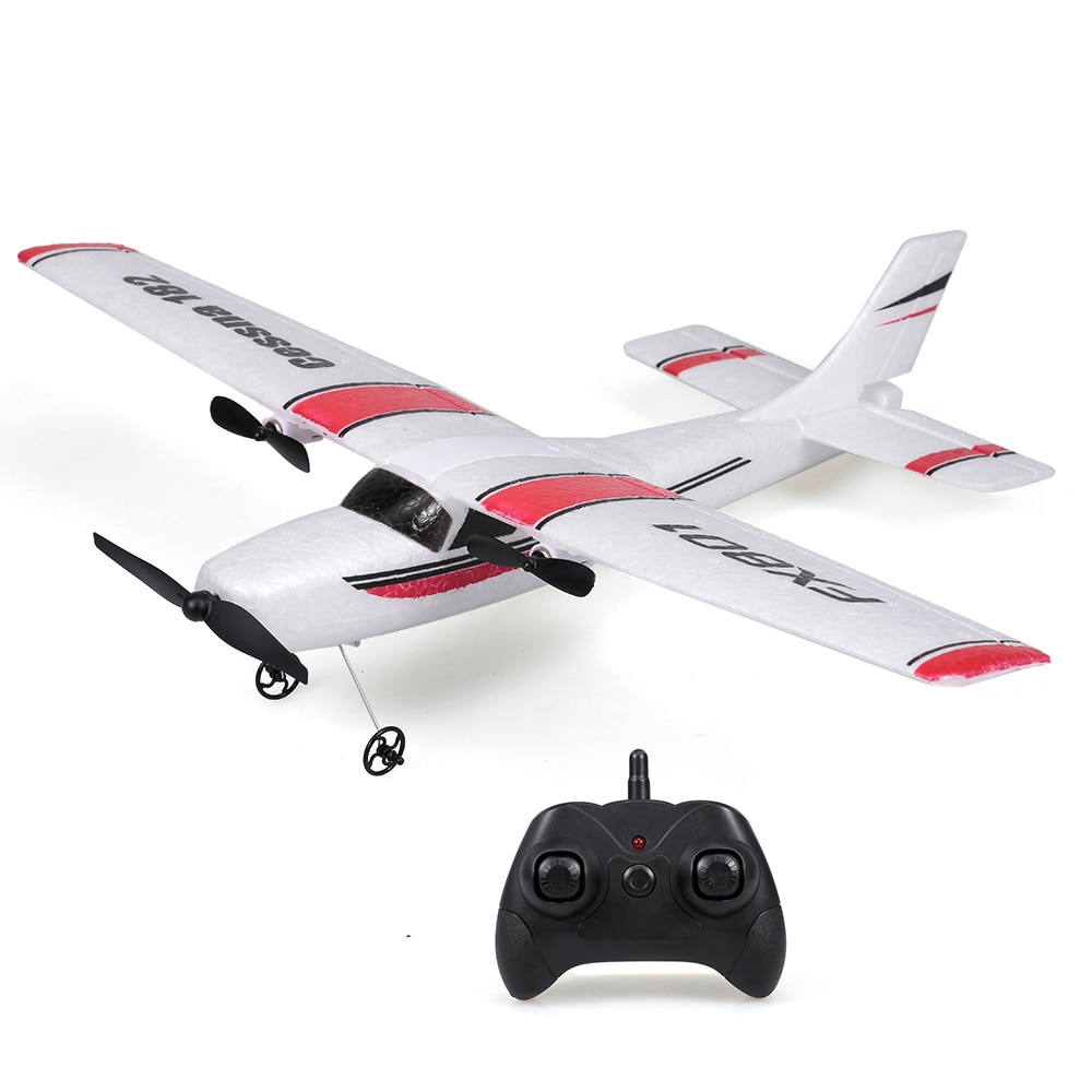 20Mins Flying Time FX801 RC Airplane Cessna 182 2.4GHz 2CH RC Aircraft Durable Outdoor Flight Toys for Beginner Kids