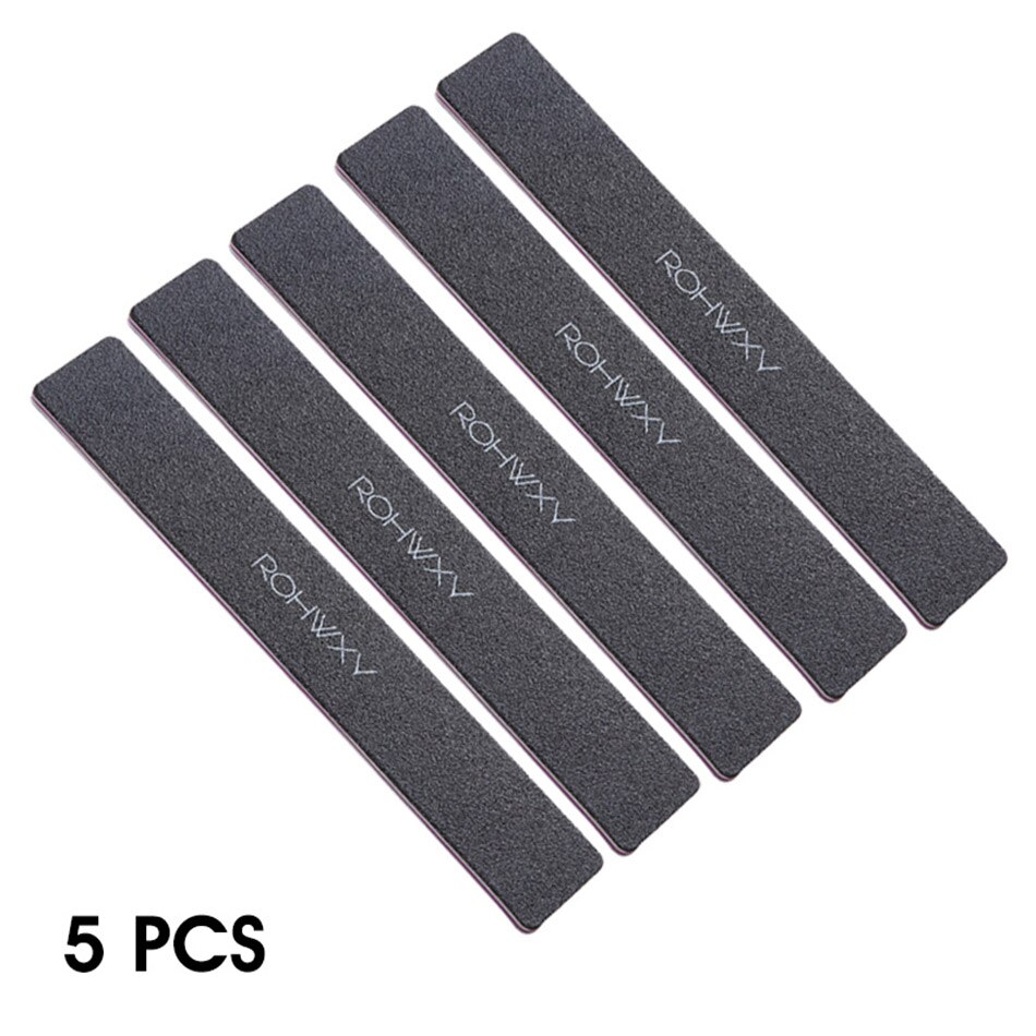 ROHWXY 1/5pcs Nail File Set 100/180 Sanding Buffer Block Pedicure Manicure Buffing Polish Beauty Tools Nail Files: 08
