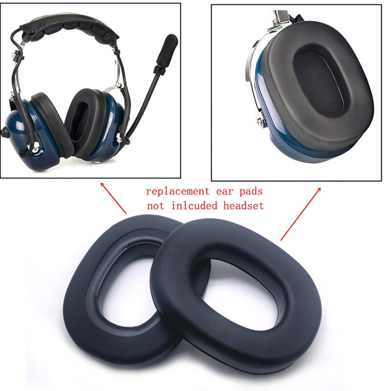 Gel-ohrpolster für david clark  h10 -serie headsets, ath -50x, rugged, faro, asa telex 25xt pilot aviation headsets