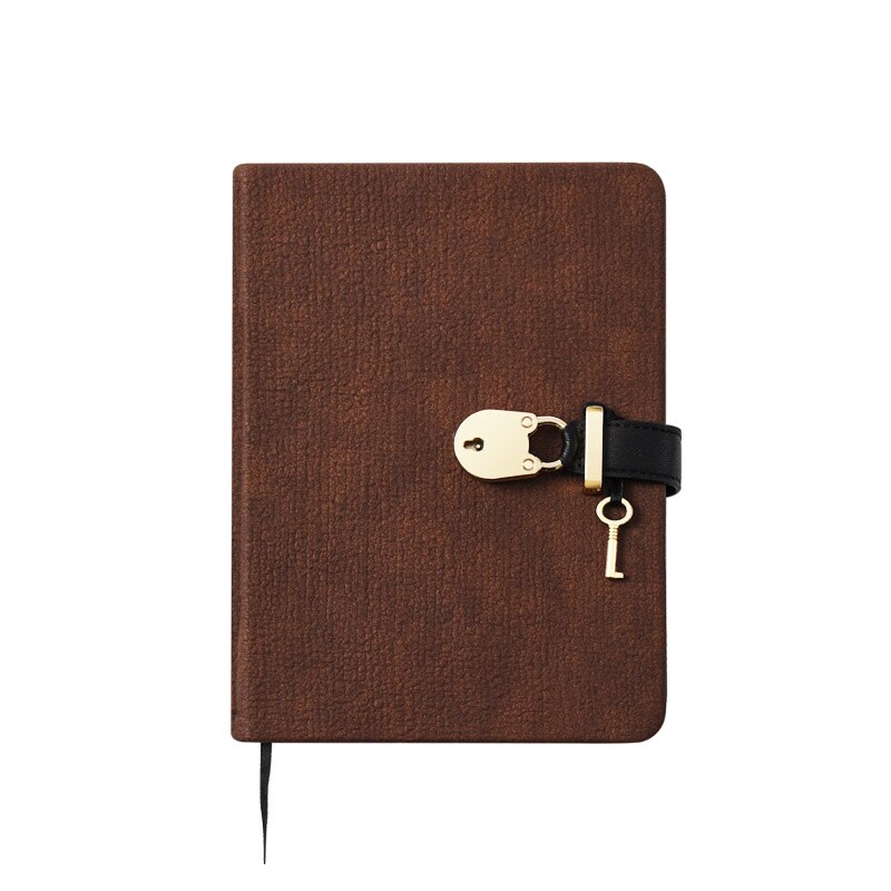 Secret Lined Journal Diary Ruled Notebook With Lock: Auburn