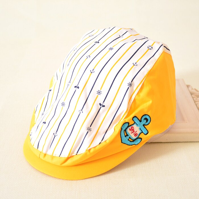 TDX C29 child hat male cap spring and autumn child beret cap baby hat anchor