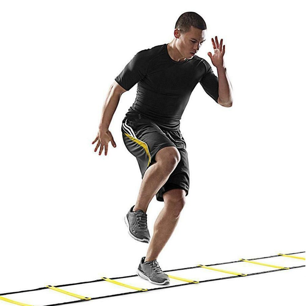 6-12 Rung 3-6m Nylon Strap Agility Speed Power Training Ladder Soccer Fitness Exercise Rope Football Speed Ladder Training Stair