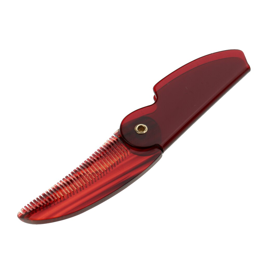 Portable Folding Comb Pocket Size Hair Beard Foldable Plastic Beard Moustache Comb