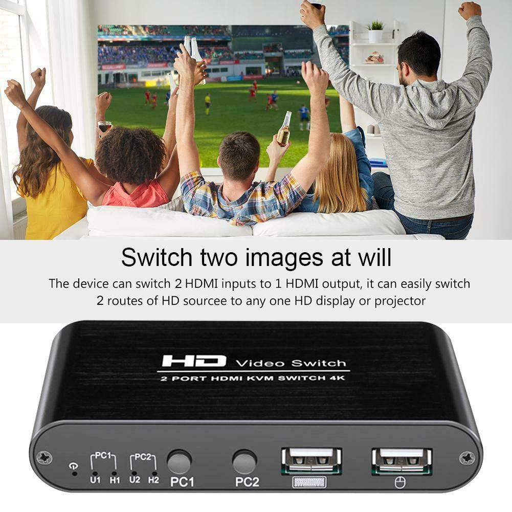 2 Port Multimedia For Sharing Monitor Mini Audio H... – Grandado