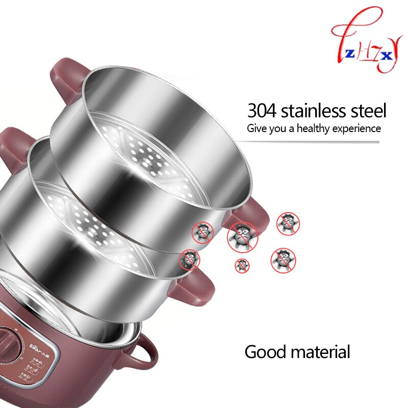 Electric steamer 8L Bun Warmer 800W Cooking Appliances Food Warmer Steamed Steamer Electric Steamer 220V 1pc