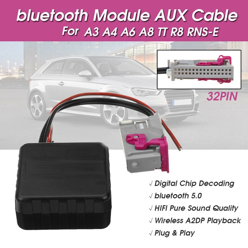 Bluetooth Aux Kabel Mit Mikrofon DE 5.0 Für A3 A4 A6 A8 TT R8