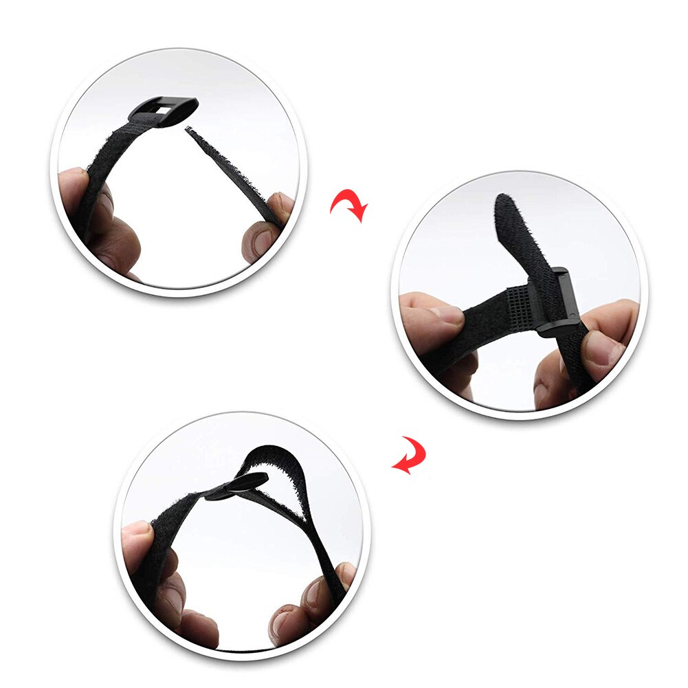 10 stück 2*50cm Mehrweg Befestigungs Fahrrad binden Nylon Haken &Ampere; Schleife dauerhaft Multil Zweck Selbst-Klebstoff Gurt Kabelbinder