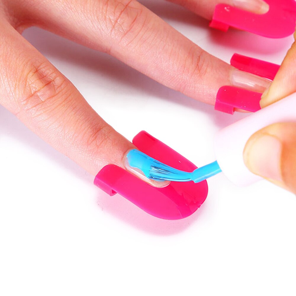 Nagel Schutz Abdeckung Nagel Manikübetreffend Werkzeuge für Finger Abdeckung Nagellack Schild Schutz 10 Größen Nagellack Schutz