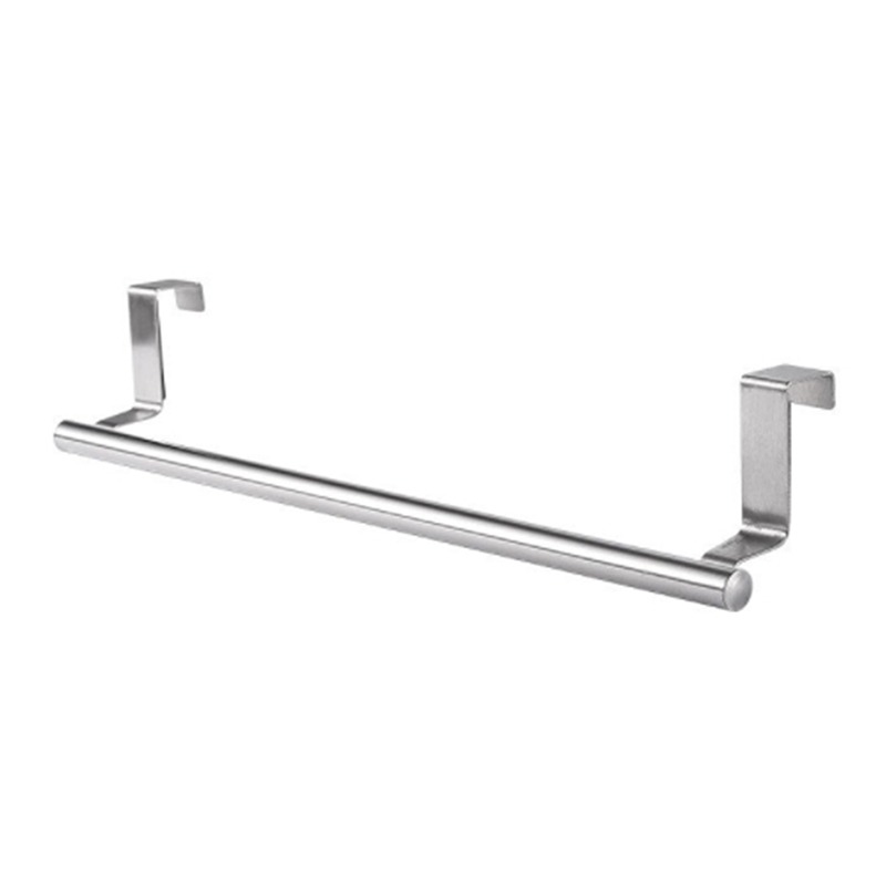 Handdoekenrek boven deur Handdoekstang Hangende houder Roestvrijstalen keukenkast Badkamer Handdoekdoekrek Home Organizer Hanger: WHITE