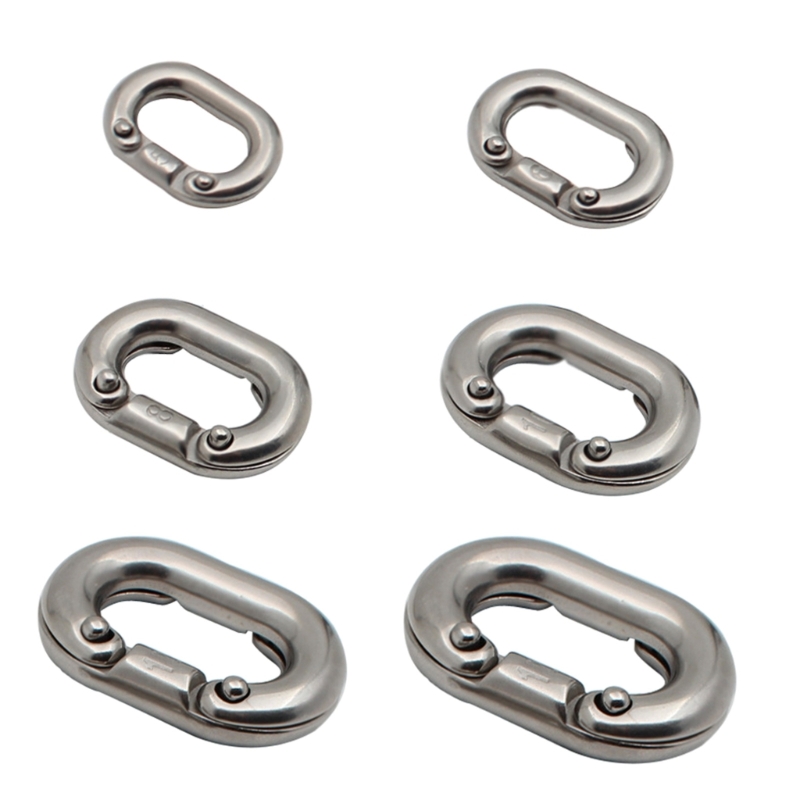 1Piece Steels Marine Grade Ship Anchors Chain Link Metal Ship Anchors Chain Link Connector Part Link Split Connectings