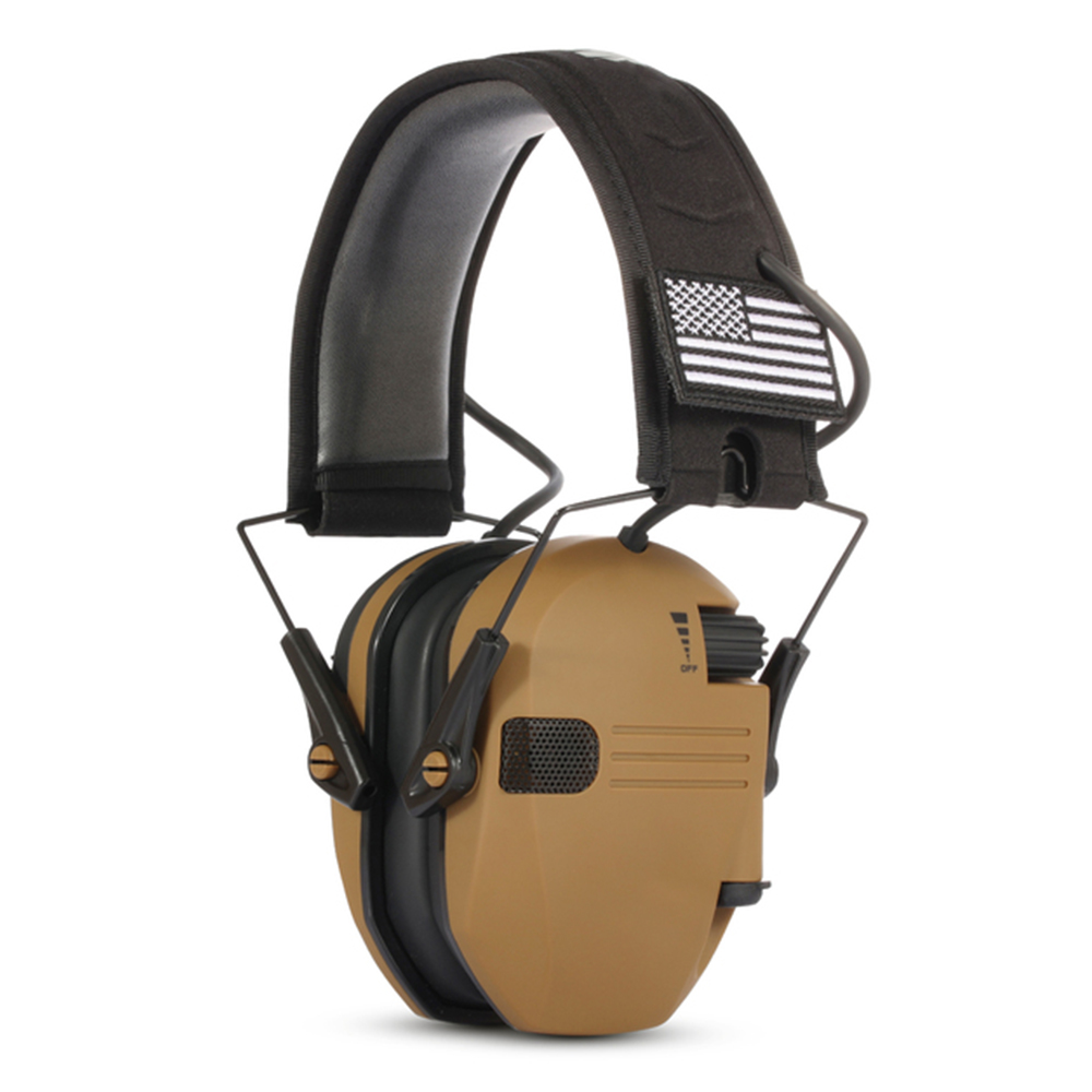 Orejeras montadas en casco activo para disparar protección auditiva electrónica protección auditiva reducción de ruido auriculares de caza activos: Azul marino