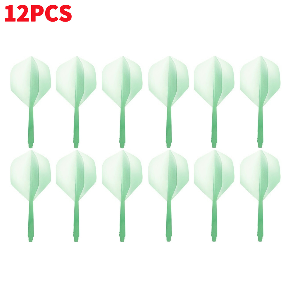Vols et arbres de fléchettes intégrés, 3 à 15 pièces, fléchettes professionnelles Anti-chute, arbre et vols intégrés en plastique, accessoire de fléchettes: Orange
