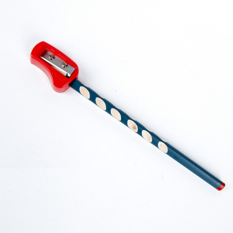 Bolígrafo con agujero de varilla gruesa para niños, lápiz de corrección de agujero triangular, agarre, pluma de descompresión