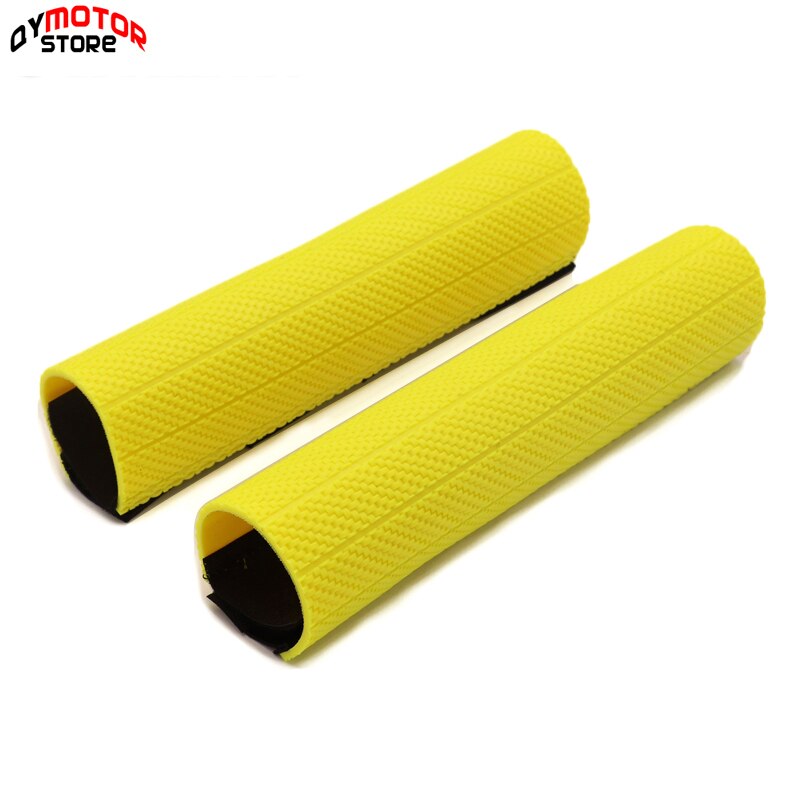 Rubber Schokdemper Voorvork Protector Guard Wrap Cover Voor Honda Suzuki Yamaha Exc Husqvarna Motocross Dirt Bike: yellow