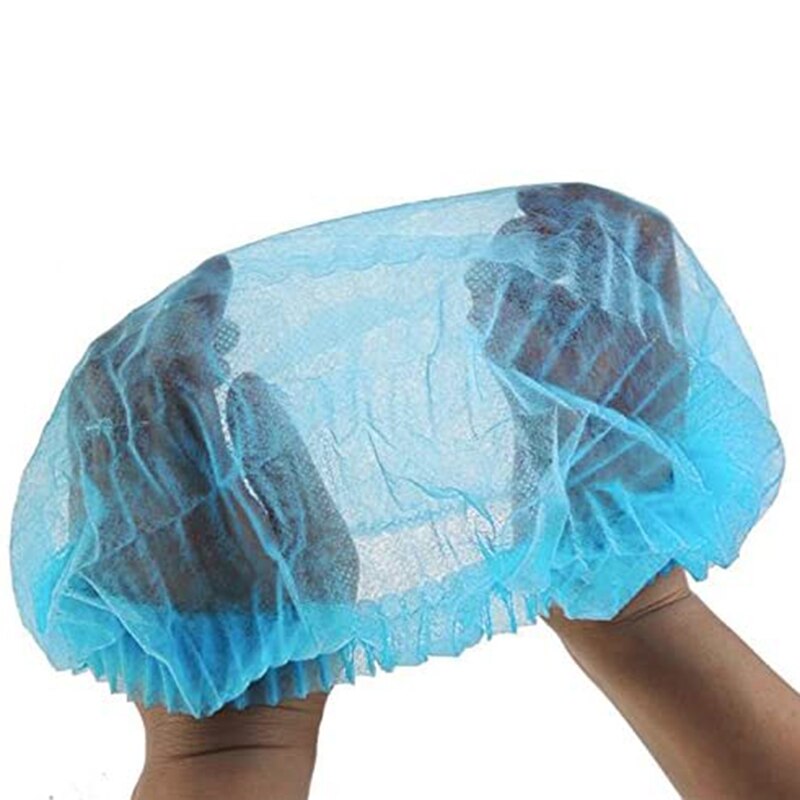 100 PCS-21 Inch- Disposable Hairnets Cap Hair Nets Hair Covers Head Caps Hair Cover Net Bonnets for Food Service,Kitchen,Cooking
