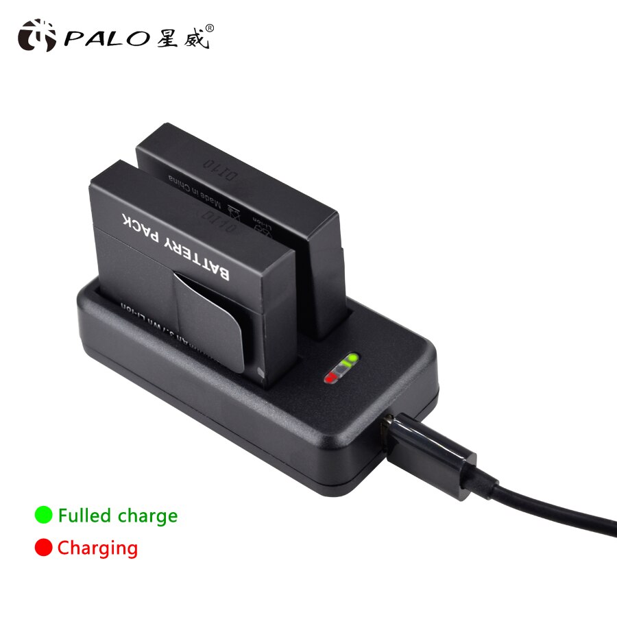 AZ13-1 1010mAh Battery with USB Charger for Xiaomi Yi, Action Camera Spare Battery original action camera battery