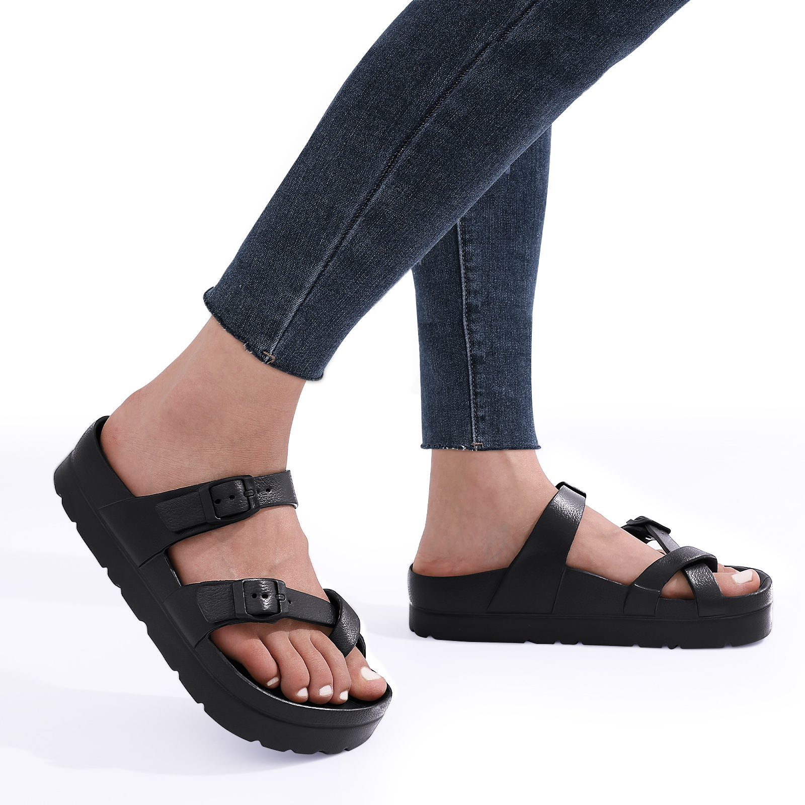 Litfun Vrouwen Klompen Sandalen Plateenslippers Vrouwen Outdoor Strandslippers Met Steunboog Eva Binnenzool Huisschoenen