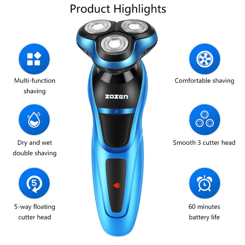 Männer Elektro Rasierer USB Aufladbare Bart Trimmer Waschbar nass trocken Bart Schneiden Maschine Multifunktionale Schwimm Rasiermesser