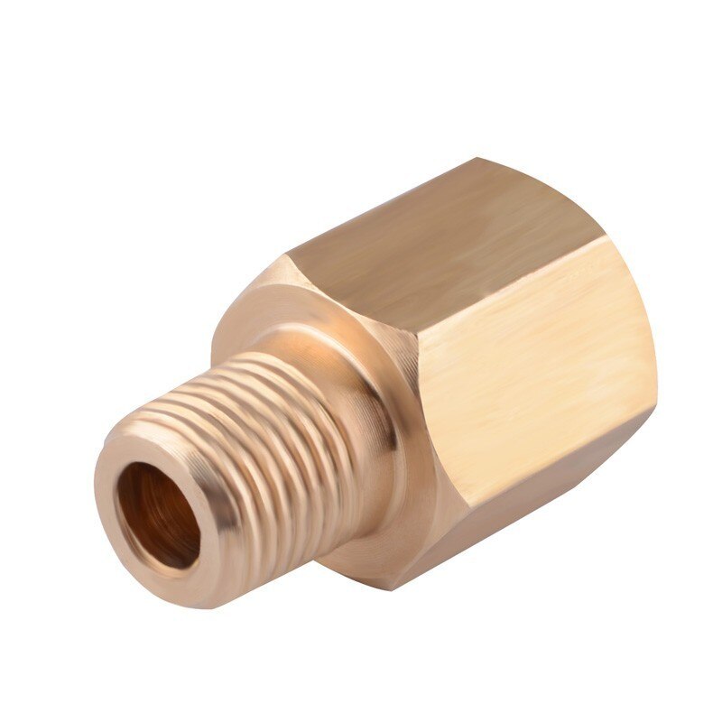 ESPEEDER Oil Pressure Gauge Sender Adapter 1/8-27 NPT Female To 1/8 BSPT Male Thread Reducer Automotive Parts