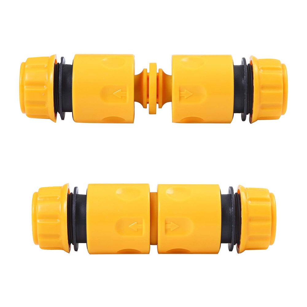 Connecteur de tuyau d&#39;arrosage rapide ABS, extrémité 1/2 &quot;, Double mâle, Joint d&#39;accouplement, ensemble d&#39;adaptateur d&#39;extension pour tuyau, 6 pièces