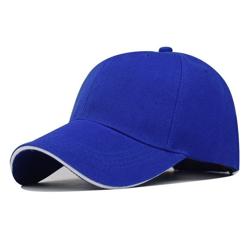 Baseball Cap Snapback Hat Polyester Thick Spring Autumn Cap Pure color cap keep warm Hip Hop Fitted Cap For Men Women: Sapphire blue