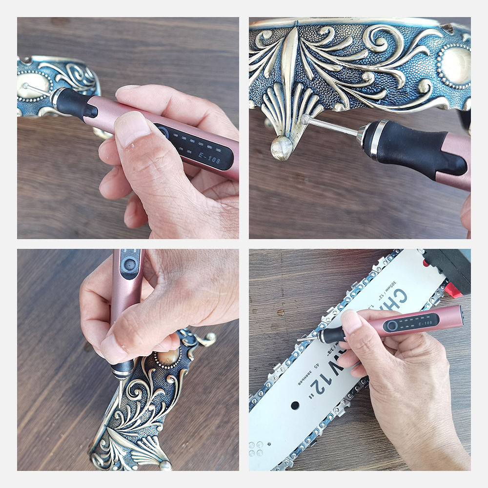Mini Draadloze Boor Elektrische Carving Pen Voor Slijpen Polijsten Variabele Snelheid Usb Cordless Boor Rotary Gereedschap Kit Graveur Pen