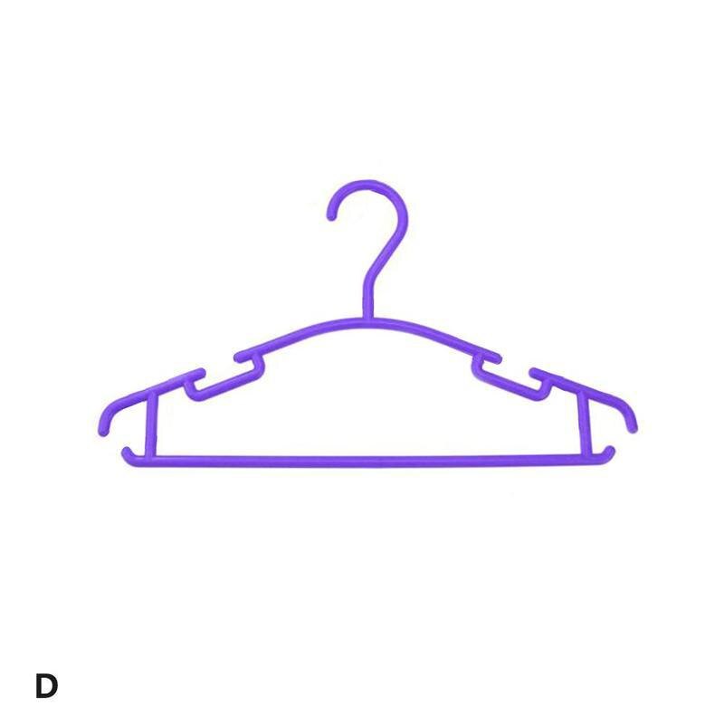 Percha antideslizante colorida de plástico para niños, perchas organizadoras para bebés, ropa húmeda dura no fuerte seca y deformada para bebés A9F1: D