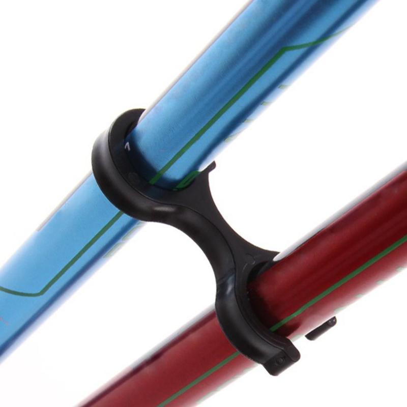 Portable Trekking Pole Walking Stick 8 Shaped Clip Clamp Accessory Black