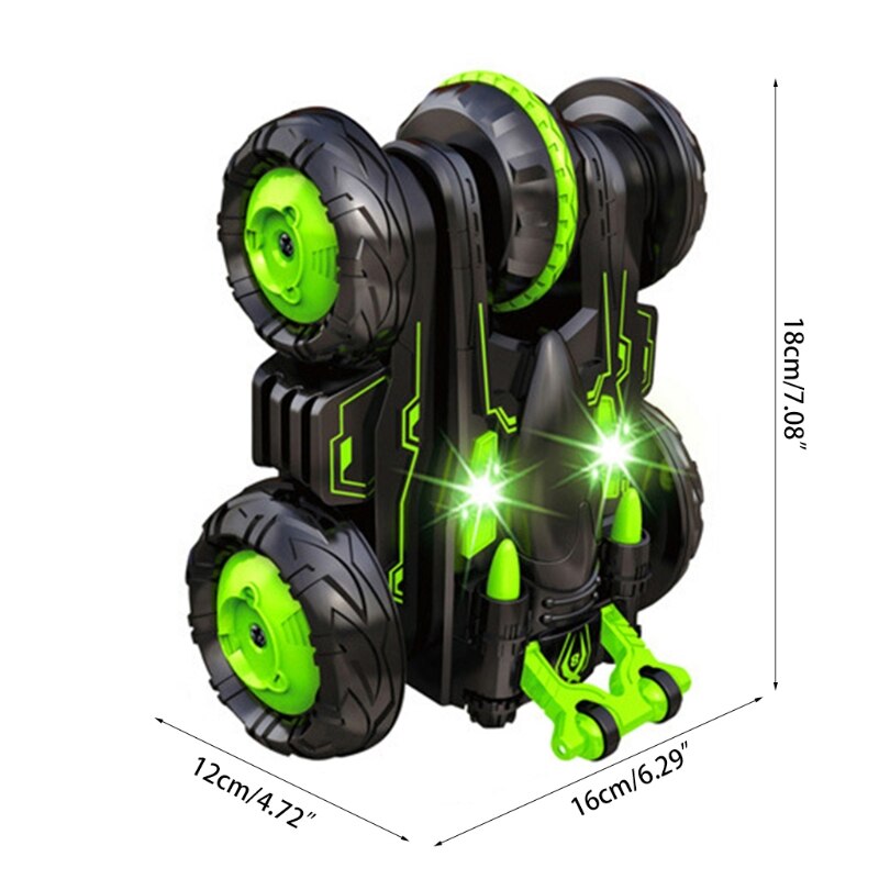 2.4G 360 Graden Flip Roterende Dubbelzijdig Stunt Rolling Drift Roll Afstandsbediening Auto Met Licht Buggy Zes-Channel Voertuig