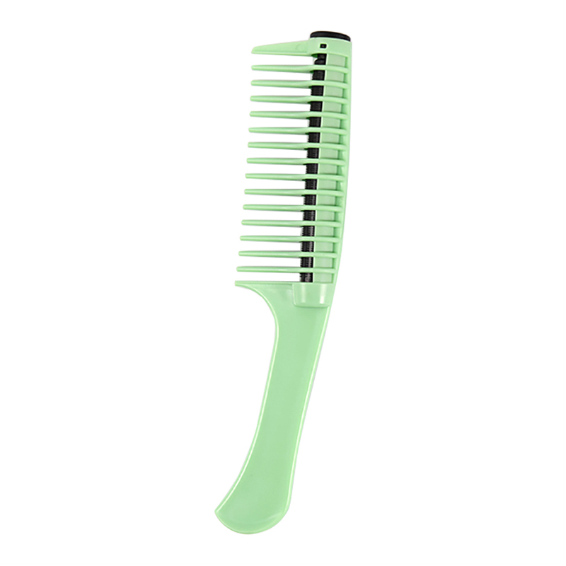 Lnkero hår kam bred tand hår borste färgning hår kam anti statisk massage hårborste salong gör själv hår styling frisör: Grön