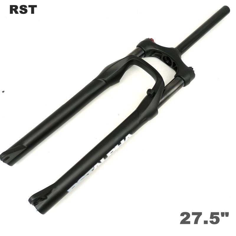 RST ALPHA-amortiguador hidráulico de 27,5 pulgadas para bicicleta de montaña, bloqueo de bloqueo, amortiguación ajustable, freno de disco, horquilla delantera