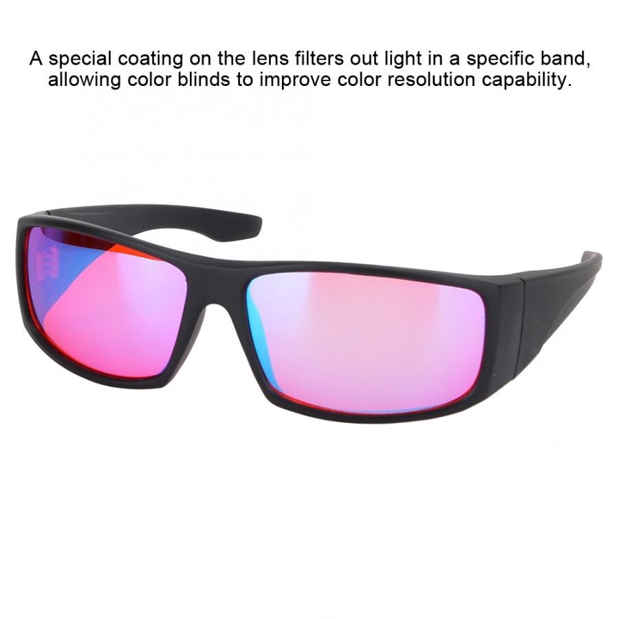 Sikkerhedsbriller farveblind korrigerende briller rød grøn blindhed svaghed synsforbedringsbriller