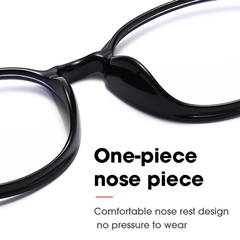 Seemfly-Gafas de silicona para niños, lentes ópticas de protección de armazón con marco redondo pequeño Retro, ultralivianas TR90