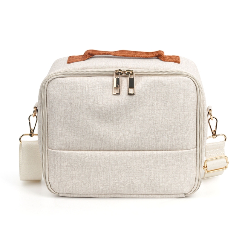 R91A Digital Camera Printer Storage Bag For CP910/1200/1300 Camera Padded Shoulder Bag Crossbody Camera Case- Bag AntiTheft: Light Grey