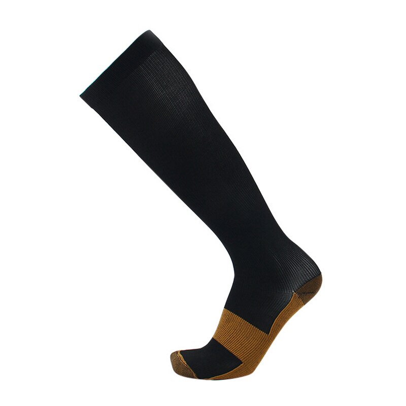 Medias de compresión para hombre y mujer, calcetines adelgazantes para la circulación sanguínea, antifatiga, cómodos, de viaje, Color sólido